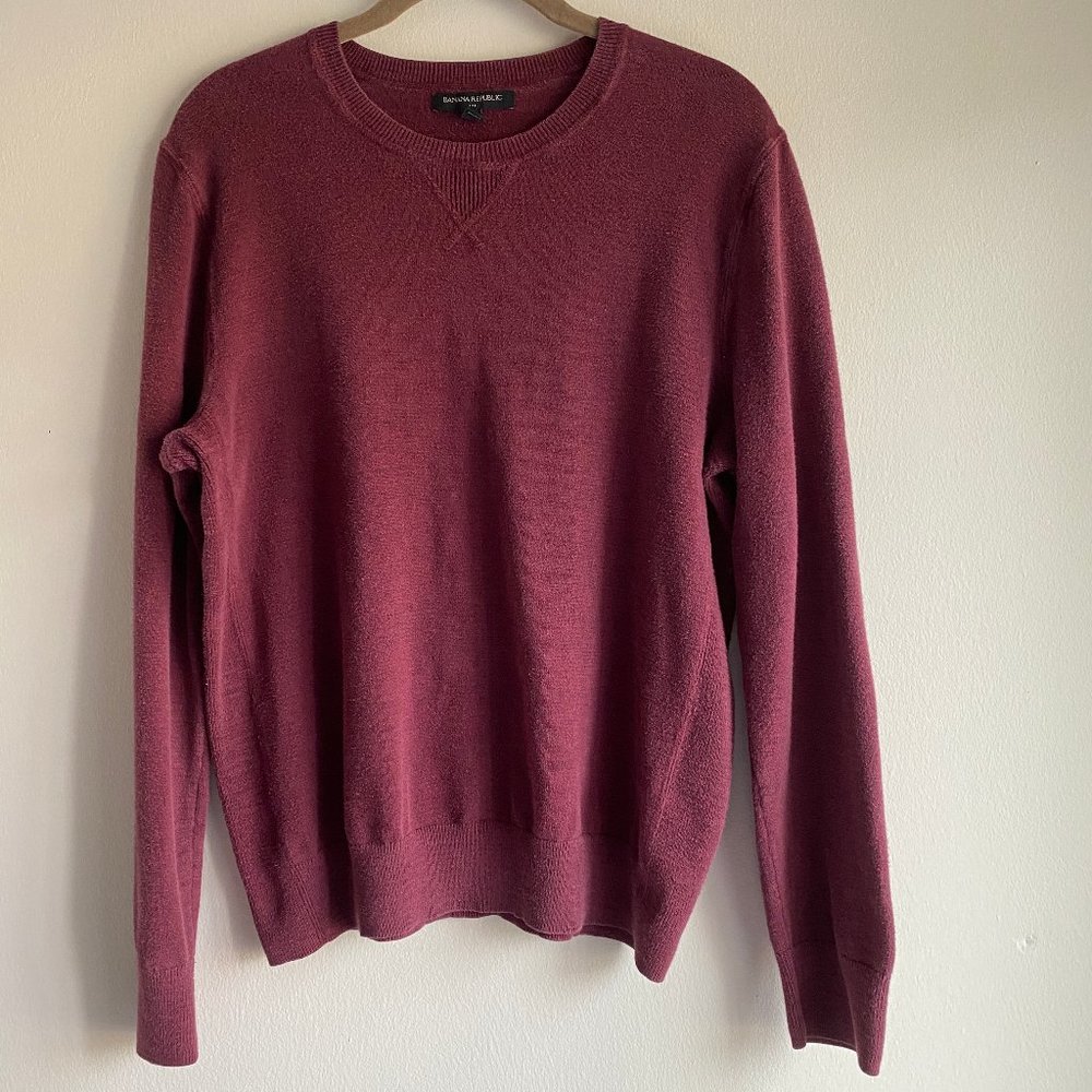 Banana Republic Red Cotton Sweatshirt
